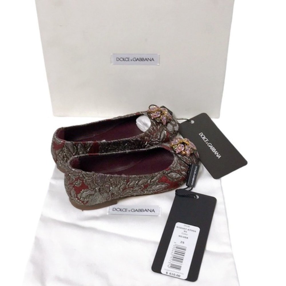 NWT DOLCE & GABBANA Little Girl Ballerina Shoes - Picture 4 of 8